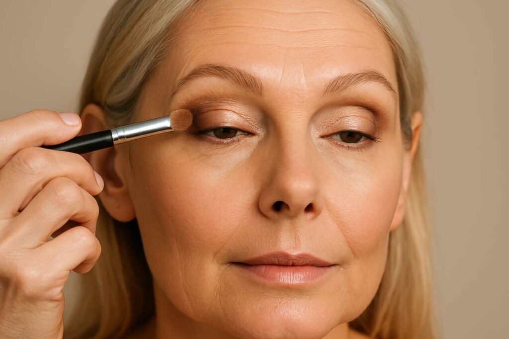 Augen-Make-up ab 50: Das Tutorial gegen Schlupflider für einen offenen Blick